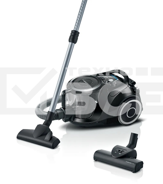 Пылесос Bosch BGS412234, безмешковый, емкость пылесборника 2.4 л, сухая уборка, циклонная система фильтрации, черный