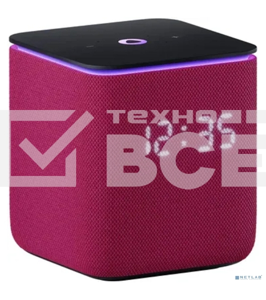 Умная колонка Яндекс Станция Миди, ZigBee, 24Вт, с голосовым ассистентом Алиса на YaGPT, малиновый