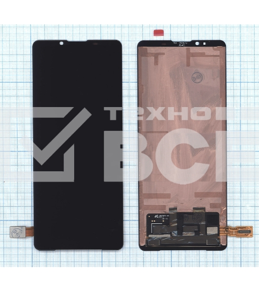 Дисплей для Sony Xperia 5 III в сборе с тачскрином черный orig lcd