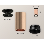 Светильник Ambrella Light XS6326100 PPG/PBK золото розовое полированное/черный полированный MR16 GU5.3 (N6902, C6326, N6131), фото 1