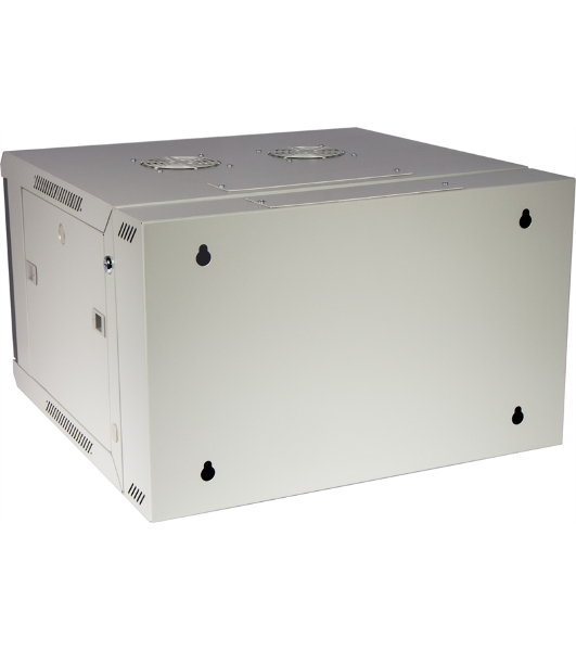 Шкаф настенный серии Pro, 3-секционный, 15U 600x600, стеклянная дверь