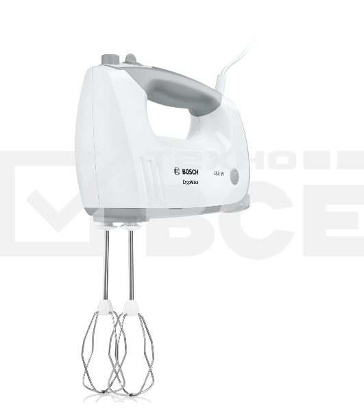 Миксер стационарный Bosch MFQ36460 450Вт белый/серый