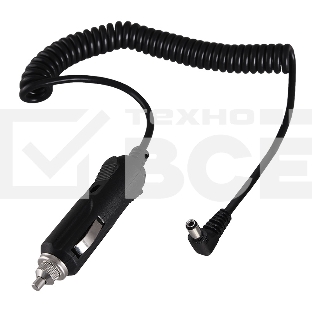 Автозарядка с индикатором (разъем 1.4х3.4) (АЗУ) шнур спираль 1.5 м Rexant