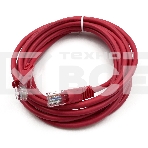 Патч-корд Buro UTP cat5E 3м красный RJ-45 (m)-RJ-45 (m), фото 1