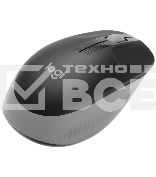 Мышь беспроводная Logitech M190 черный, 1000 dpi, радиоканал, USB, кнопки - 3