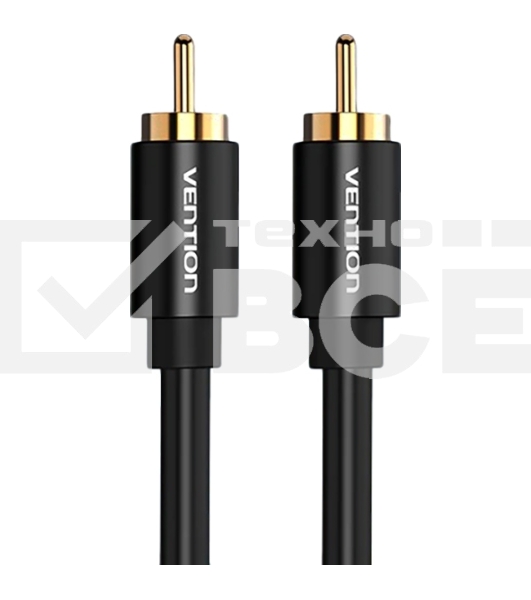 Кабель Vention аудио RCA M/RCA M - 1м черный