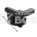 Тиски слесарные Kranz 200 мм, поворотные, с наковальней, фото 1