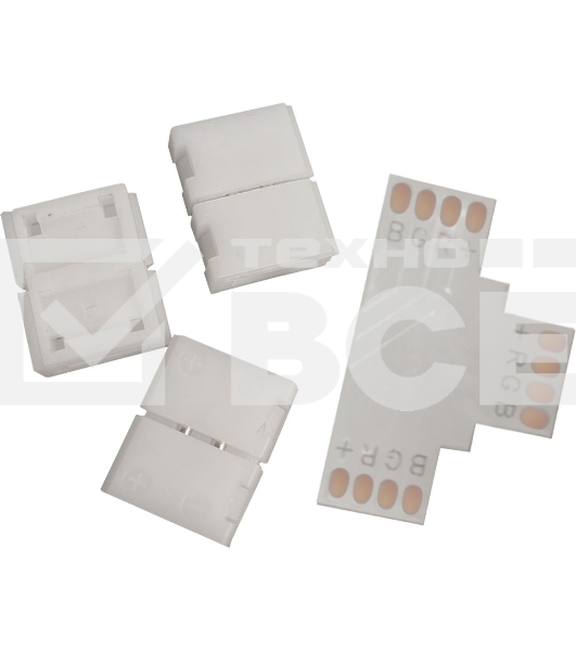 Набор коннекторов Basic для LED-ленты Т-образный RGB3014/5050/5060/5630 12V 10mm IP20