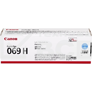 Картридж лазерный Canon 069HC (5097C002/004) голубой (5500 стр., повышенной ёмкости) для Canon MF752Cdw/754Cdw, LBP673Cdw