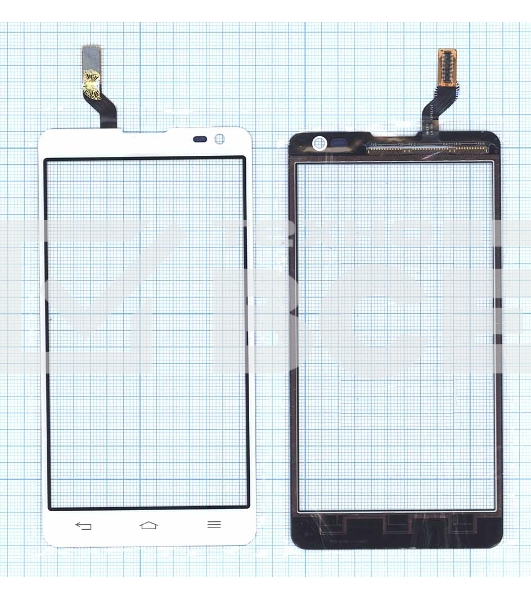 Сенсорное стекло (тачскрин) для LG Optimus L9 II D605, белое