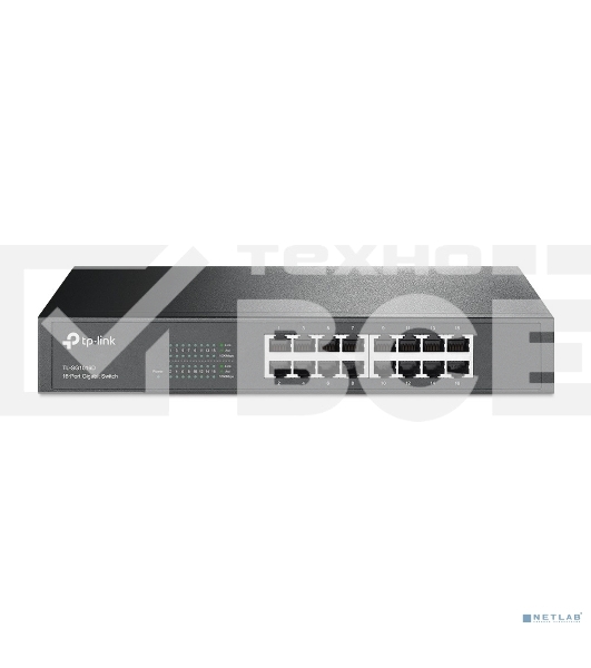 Коммутатор TP-Link SMB TL-SG1016D неуправляемый настольный/19U 16x10/100/1000BASE-T