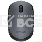 Мышь беспроводная Logitech M170 черный/темно-серый, 1000 dpi, радиоканал, USB, кнопки - 3, фото3