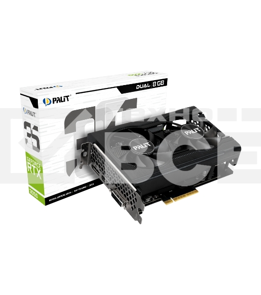 Видеокарта Palit RTX3050 DUAL 8G V1 (NE63050018P1-1070D V1) RTL