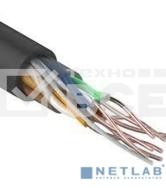Кабель витая пара Rexant U/UTP, категория 5e, ZH нг(А)-HF, 4PR, 24AWG, внешний, черный, 305 м