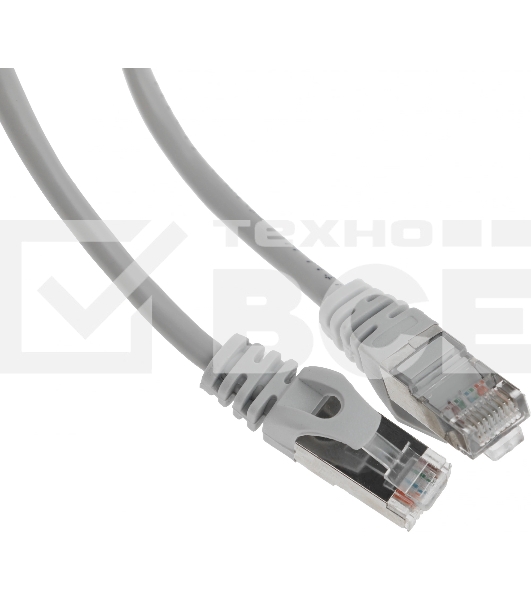Патч-корд FTP Cablexpert кат.5e, 1м, литой, многожильный (серый)
