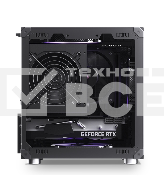 Компьютерный корпус JONSBO C6 Black MATX без БП, mini-ITX, micro-ATX, черный
