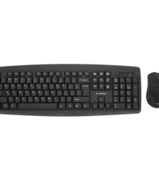 Комплект клавиатура+мышь Gembird KBS-8000 беспроводной, USB, 1600 DPI, чёрный
