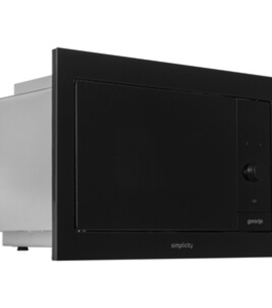 Встраиваемая микроволновая печь GORENJE BM235G1SYB черный, 23 л, 900 Вт, переключатели - сенсор, поворотный механизм