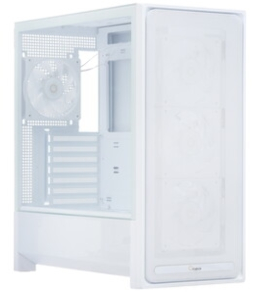 Корпус Ocypus Delta C70 WH ARGB, Midi-Tower, белый, 4 x 120 мм