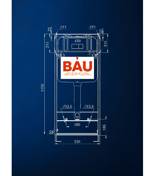 Комплект BAU 6 в 1: инсталляция BAU PRO, унитаз подвесной торнадо Bau Nimb Hurricane-2, сиденье дюропласт микролифт, кнопка смыва BAU Soul, черная матовая