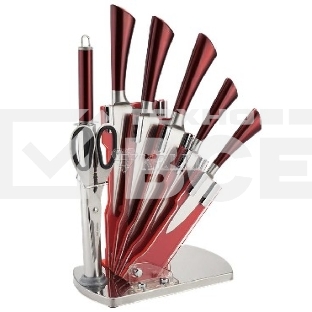 Набор ножей KELLI KL-2084 8 пр.(8 ПРЕДМЕТОВ: 1.Топорик кухонный 7