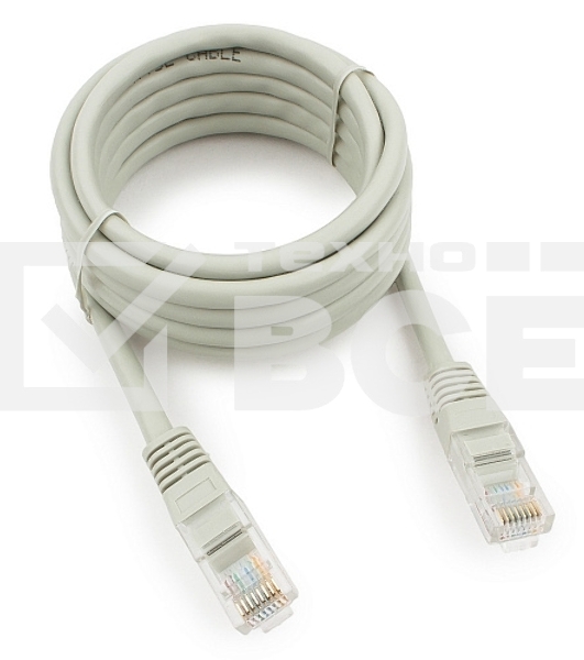 Патч-корд медный UTP Cablexpert  PP10-2M кат.5e, 2м, литой, многожильный (серый)