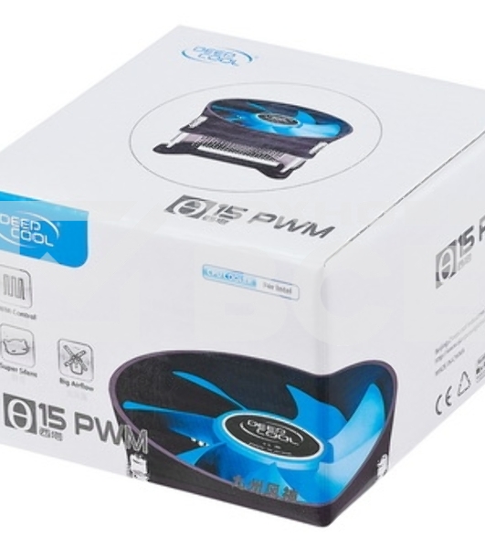 Кулер для процессора DEEPCOOL THETA 15 PWM черный/синий, 100 мм, алюминий, 2800 об/мин, 36 дБ, 4 pin, 95 Вт, 46 мм