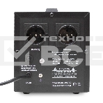 Стабилизатор напряжения Powerman AVS-D Voltage Regulator 2000VA, Digital Indication, 2x Schuko Outlets, 1m Power Cord, 230V, 1 year warranty, Black , фото4