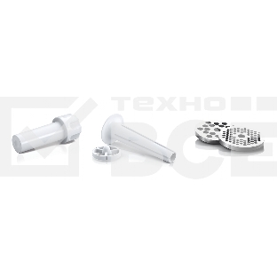 Мясорубка Bosch MFW3910W CompactPower, 1900Вт, 2,3 кг/мин, цвет: белый, механическая за щита от перегрузки, 1 скор. Комплект: 2 диска для фарша, насадка для кол басок
