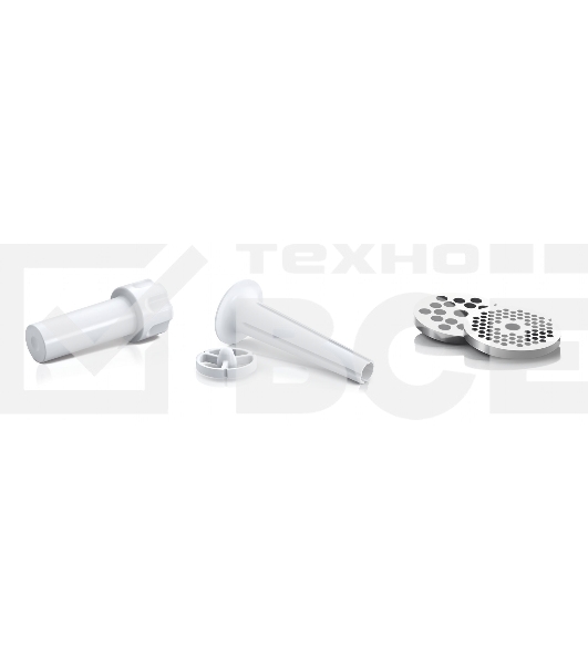 Мясорубка Bosch MFW3910W CompactPower, 1900Вт, 2,3 кг/мин, цвет: белый, механическая за щита от перегрузки, 1 скор. Комплект: 2 диска для фарша, насадка для кол басок