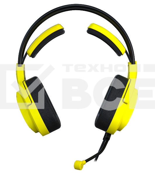 Наушники с микрофоном A4Tech Bloody G575 Punk желтый/черный 2м мониторные USB оголовье (G575 PUNK)