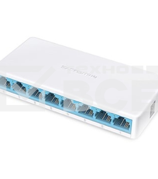Коммутатор Mercusys MS108, 8 портов Ethernet 100 Мбит/с
