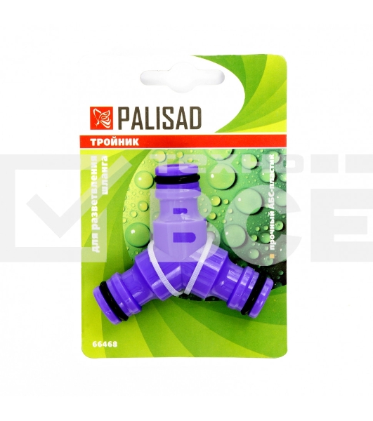 Тройник для разветвления или соединения, штуцерный, пластмассовый  Palisad