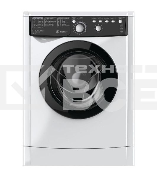 Стиральная машина Indesit EWSB 5085 BK CIS белый, загрузка фронтальная 5 кг, 800 об/мин., класс: А