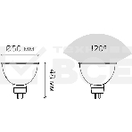 Лампа GAUSS LED Elementary 13516MR16 GU5.3 5.5W 2700К1/10/100, фото6