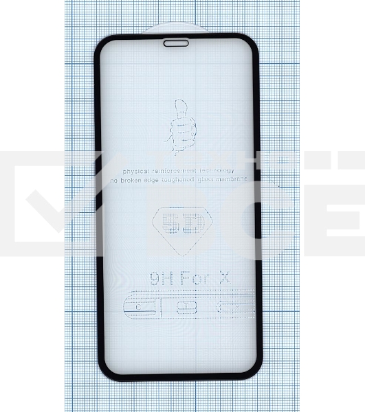 Защитное стекло 5D для Apple iPhone 11 Pro Max черный