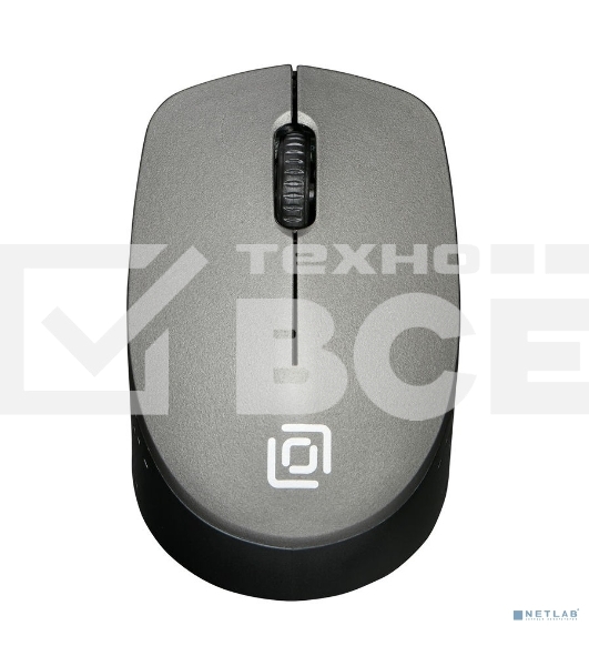 Мышь беспроводная Oklick 486MW серый/черный, 1000 dpi, радиоканал, USB, кнопки - 3