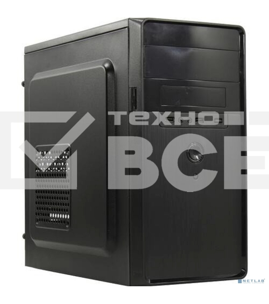 Компьютерный корпус Minitower ExeGate EX286427RUS BA-309-500W-8 (mATX, БП AA500 с вент. 8см, 2*USB, HD аудио, черный)