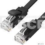 Патч-корд Greenconnect Патч-корд плоский прямой PROF 1.0m UTP медь, кат.6, черный, позолоченные контакты, 30 AWG, Premium ethernet high speed 10 Гбит/с, RJ45, T568B (GCR-LNC616-1.0m), фото4