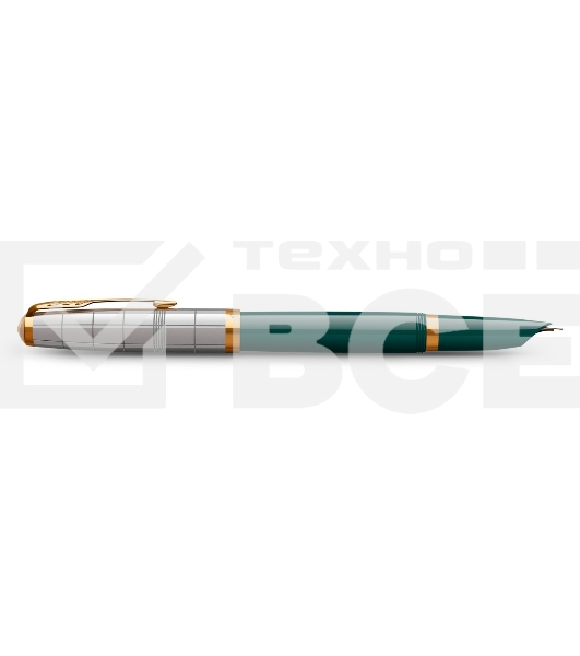 Ручка перьевая Parker 51 Premium (CW2169074) Forest Green GT F сталь нержавеющая подар.кор.