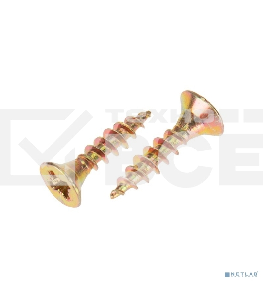 Саморез универсальный KRANZ 3.5х16, желтый цинк, короб (200 шт./уп.)