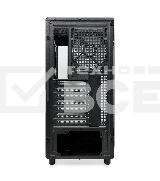 Компьютерный корпус  HSPD F510, Panoramic Mid Tower, черный, TG, 0.5 SPCC, 3x120mm ARGB ATX, mATX, mITX 180/280/160mm 1x2.5