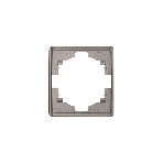 Рамка Kranz ROUND 1-постовая титан, фото 1