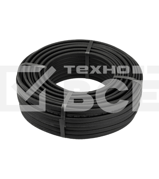 Кабель греющий (нагревательный) Rexant саморегулирующийся с УФ-защитой SRL30-2CR UV, экранированный, 30Вт/м, 1,0мм2/60м, бухта 50м