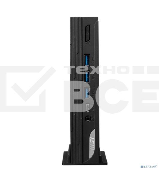 Компьютер MSI Pro DP10 12M Mini Core i7-1360P (2.2GHz), 32Gb(16*2) DDR4 SO-DIMM, 1TB SSD M.2, Intel UHD Graphics, noDVD, WiFi, BT, 120W, VESA, VGA, noOS, 1y war-ty, черный