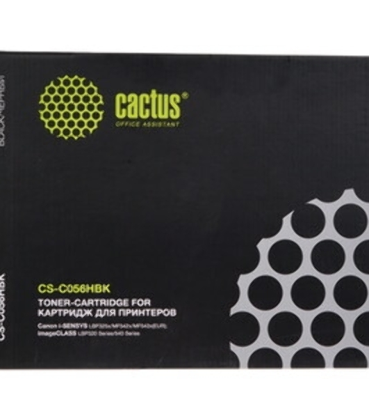 Картридж лазерный Cactus CS-C056HBK черный (21000 стр.) для Canon imageCLASS LBP320 Series/540 Series