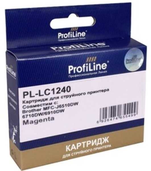 Картридж струйный для принтеров Brother PL-LC1240M MFC-J6510DW/6710DW/6910DW/DJ525 Magenta водн ProfiLine