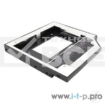Адаптер оптибей Espada SS12 /optibay, hdd caddy/ SATA/miniSATA/SlimSATA/ 12,7мм для подключения HDD/SSD 2,5” к ноутбуку вместо DVD.(37642), фото3