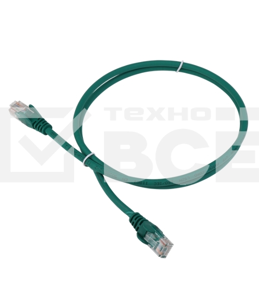 Патч-корд LANMASTER LSZH UTP кат.5e, 5.0 м, зеленый
