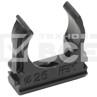 Держатель с защёлкой CF25 IEK черный CTA10D-CF25-K02-100